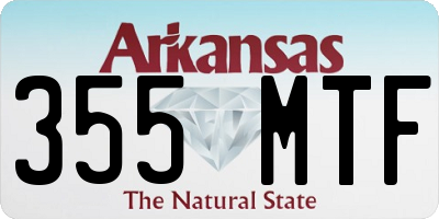 AR license plate 355MTF
