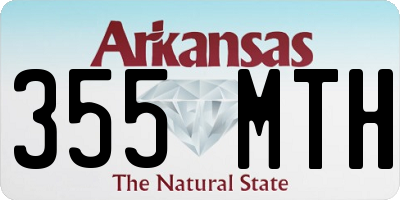 AR license plate 355MTH