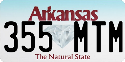 AR license plate 355MTM