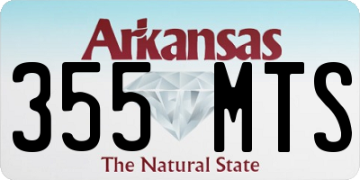 AR license plate 355MTS
