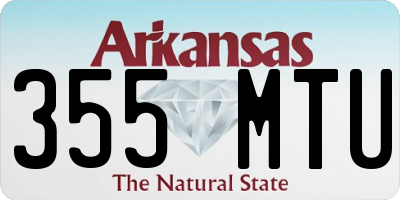 AR license plate 355MTU