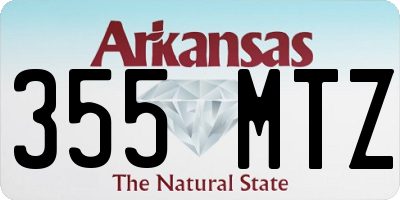 AR license plate 355MTZ