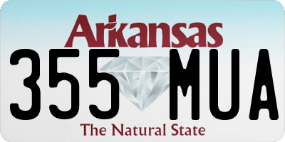 AR license plate 355MUA