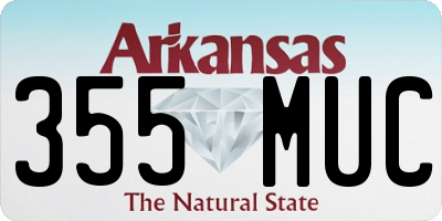 AR license plate 355MUC