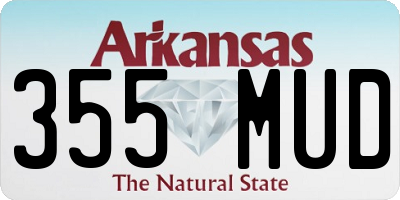AR license plate 355MUD
