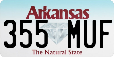 AR license plate 355MUF