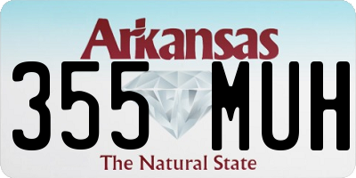 AR license plate 355MUH
