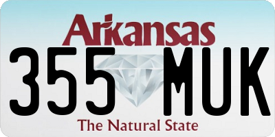 AR license plate 355MUK