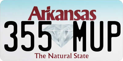 AR license plate 355MUP