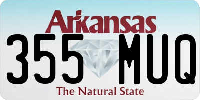 AR license plate 355MUQ