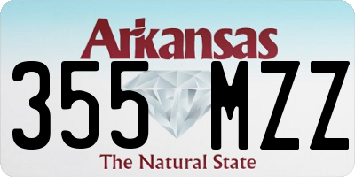 AR license plate 355MZZ