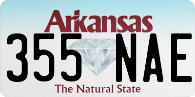 AR license plate 355NAE