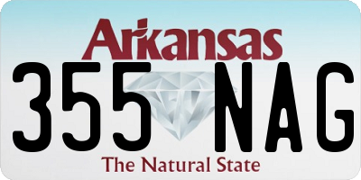 AR license plate 355NAG