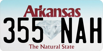 AR license plate 355NAH