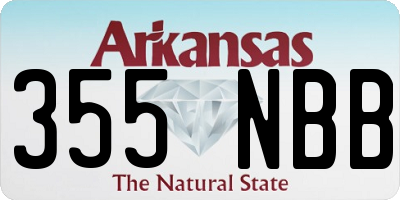 AR license plate 355NBB