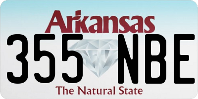 AR license plate 355NBE