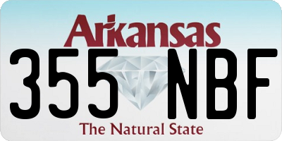 AR license plate 355NBF