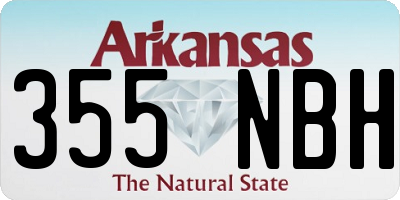 AR license plate 355NBH