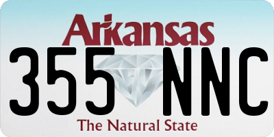 AR license plate 355NNC