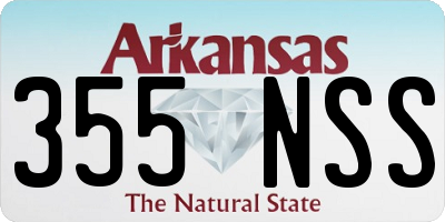 AR license plate 355NSS