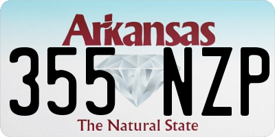 AR license plate 355NZP