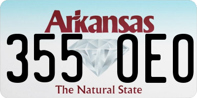 AR license plate 355OEO