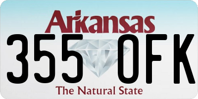 AR license plate 355OFK