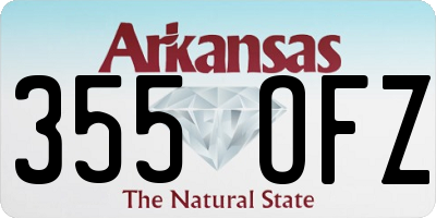 AR license plate 355OFZ
