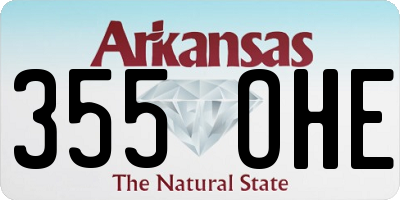 AR license plate 355OHE
