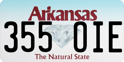 AR license plate 355OIE