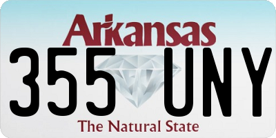AR license plate 355UNY