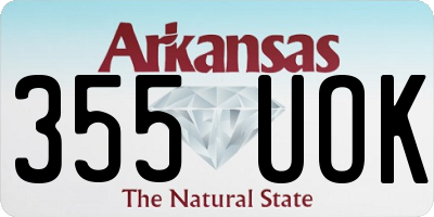 AR license plate 355UOK