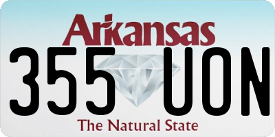 AR license plate 355UON