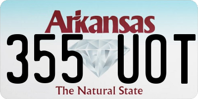 AR license plate 355UOT