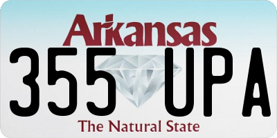 AR license plate 355UPA