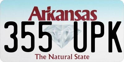 AR license plate 355UPK