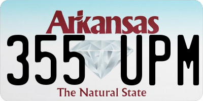 AR license plate 355UPM