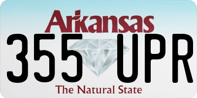 AR license plate 355UPR