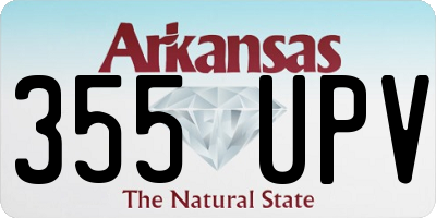 AR license plate 355UPV