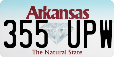 AR license plate 355UPW