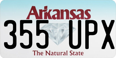 AR license plate 355UPX