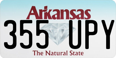 AR license plate 355UPY