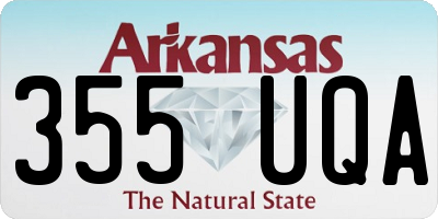 AR license plate 355UQA