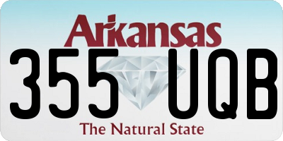 AR license plate 355UQB