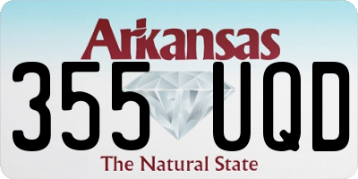 AR license plate 355UQD