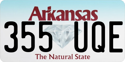 AR license plate 355UQE