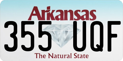AR license plate 355UQF