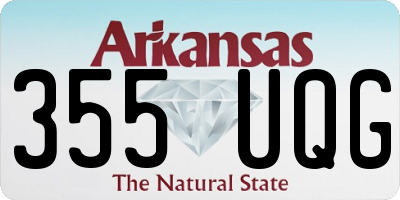 AR license plate 355UQG
