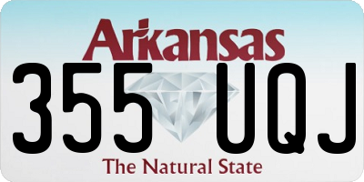 AR license plate 355UQJ