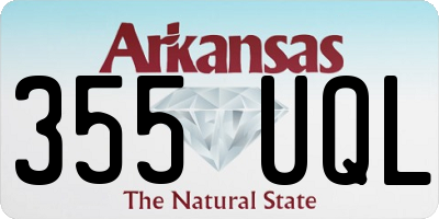AR license plate 355UQL
